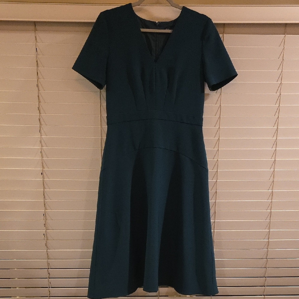 Maggy London Deep Teal Midi Dress